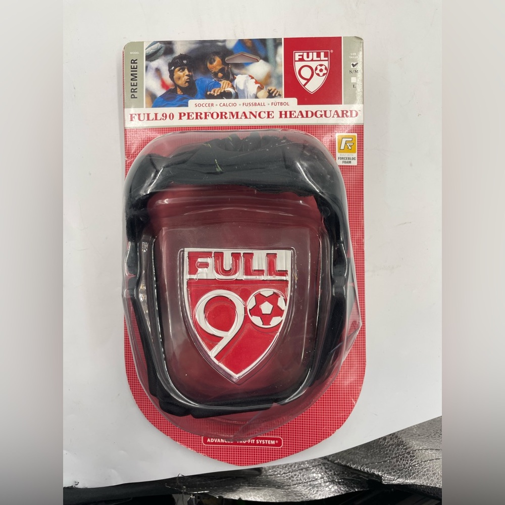 Soccer Full 90 Premier Performance Headguard Sz S/M Futbol Soccer FIFA
